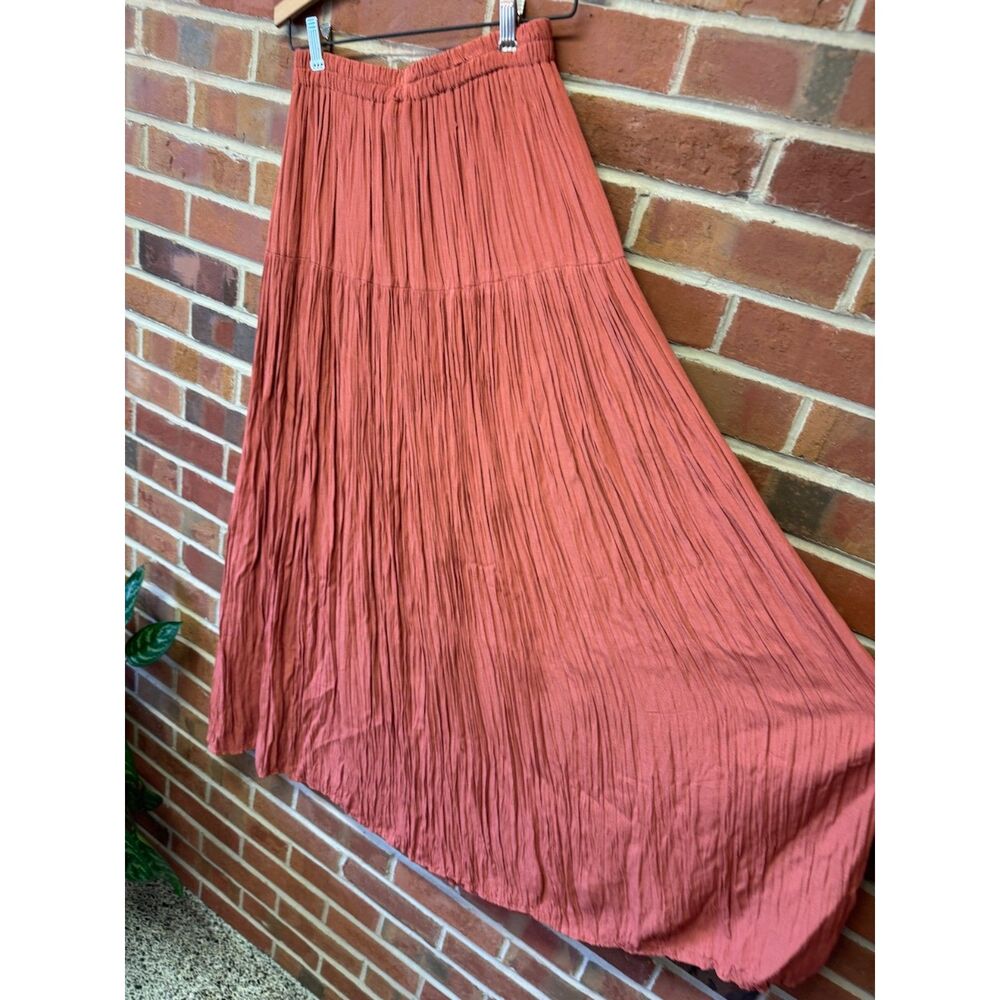 90s Girlfriend Brand Maxi Skirt Coral Boho Cottagecore M